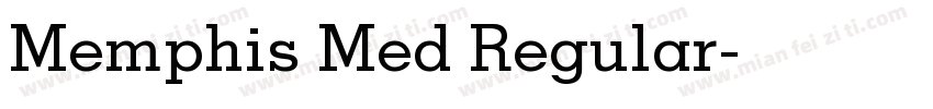 Memphis Med Regular字体转换